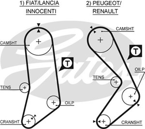 Hammashihna, FIAT,LANCIA,PEUGEOT,RENAULT, 0816.19, 081619, 4242396, 4401261, 5889243, 7700666593