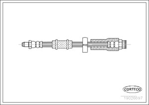 Jarruletku, Edessä, Etuakseli, Yläpuolella, CITROËN,FIAT,PEUGEOT, 1325030080, 480696