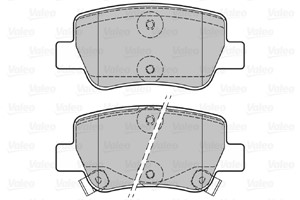 Jarrupalasarja, levyjarru, Taka-akseli, TOYOTA AVENSIS Kombi, AVENSIS Sedan, 04466-05040, 04466-05041, 04466-YZZE5, 446605040, 446605041