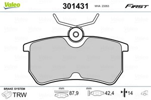 Jarrupalasarja, levyjarru, Taka-akseli, FORD, 1075565, 1107698, 1425407, 1810990, 1848556, 98AB2M008BA, 98AB-2M008-BA, 98AX2M008BA, 98AX