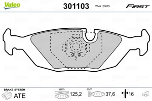 Jarrupalasarja, levyjarru, Taka-akseli, ALPINA B6, BMW 3 [E30], 3 Cabriolet [E30], 3 Touring [E30], 5 [E28], 6 [E24], 7 [E23], 8 [E31],
