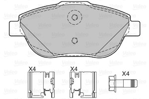 Jarrupalasarja, levyjarru, Etuakseli, CITROËN,DS,OPEL,PEUGEOT, 1607083180, 1611140580, 1617293780, 1629038380, 1647863580, 3649095