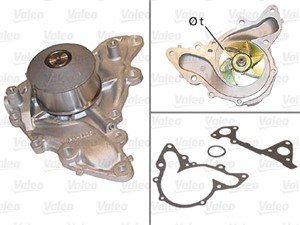 Vesipumppu, CHRYSLER,DODGE,MITSUBISHI, 4663296, MD973 025, MD973025, MD973162, MD977708, MD978 764, MD978741, MD978743, MD978764