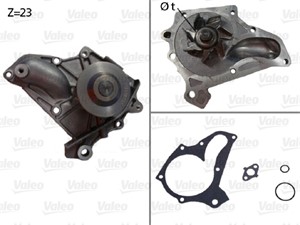 Vesipumppu, TOYOTA, 1610009040, 1610079075, 1610079085, 1610079135, 16100-79135, 1610079136, 16100-79136, 1610079185, 16100-79185, 16100