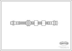 Jarruletku, Etuakseli, Molemminpuolin, FORD GALAXY I, SEAT ALHAMBRA, VW SHARAN, 1109024, 1121359, 1304007, 7M3611701, 7M3611701A, 7M3611