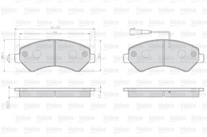 Jarrupalasarja, levyjarru, Etuakseli, CITROËN,FIAT,PEUGEOT, 1612433680, 1612433780, 77366024, 77367090