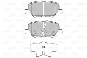 Jarrupalasarja, levyjarru, Taka-akseli, CITROËN,MAZDA,MITSUBISHI,PEUGEOT, 1609899680, 1620368680, 1635677180, 4605A802, 4605A998, 4605B0