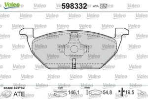 Jarrupalasarja, levyjarru, Etuakseli, AUDI,SEAT,SKODA,VW, 1J0615115, 5Z0698151A
