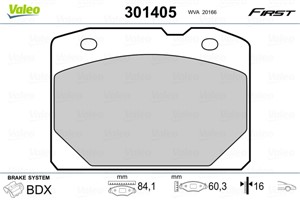 Jarrupalasarja, levyjarru, Etuakseli, LADA 1200-1500 Kombi, 1200-1600, NOVA, NOVA Kombi, TOSCANA, 2101350109001, 2101-3501090-01