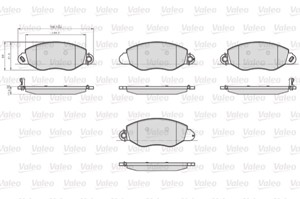 Jarrupalasarja, levyjarru, Etuakseli, FORD TRANSIT Buss, TRANSIT Flak/chassi, TRANSIT Skåp, 1144288, 1318147, 1415168, 1465168
