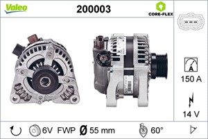 Laturi, FORD,VOLVO, 1229259, 1255711, 1477738, 1676843, 1704085, 1708322, 1748630, 30795423, 31255595, 31285593, 31288155, 36000599, 360