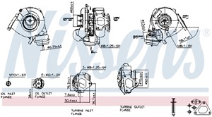 Turboahdin, MERCEDES-BENZ E-KLASS [W210], E-KLASS Flak/chassi [VF210], E-KLASS T-Model [S210], M-KLASS [W163], 6120960099, 6120960299, 6