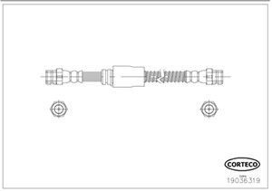 Jarruletku, Etuakseli, AUDI,SEAT,SKODA,VW, 1K0611701L, 1K0611701N