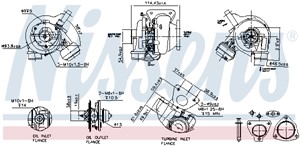 Turboahdin, VOLVO S60 I, S80 I, V70 II, XC70 CROSS COUNTRY I, XC90 I, 36051121, 3801270, 8602357, 8602480, 8602914, 8603296, 8627752, 86