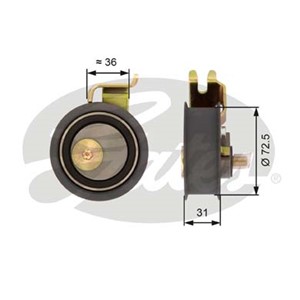 Kiristysrulla, hammashihnat, AUDI,SEAT,SKODA,VW, 06B 109 243 A, 06B 109 243 D, 06B 109 243 F, 06B109243A, 06B109243D, 06B109243F