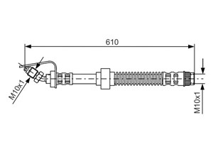 Jarruletku, etuakseli molemminpuoleinen, Alla, OPEL,RENAULT,VAUXHALL, 77 00 302 379, 9160431