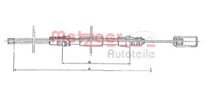 Vaijeri, käsijarru, Taakse, oikea, Taakse, vasen, RENAULT ESPACE I, ESPACE II, 60 25 002 627, 6025002627
