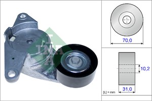 Kiristinvarsi, moniurahihna, ALFA ROMEO,BUICK,CADILLAC,CHEVROLET,OPEL,SAAB,VAUXHALL, 12575509, 12626644, 4817877, 6 36 527, 636527, 7174