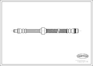 Jarruletku, Edessä, Etuakseli, CITROËN ZX, ZX Break, 96124230