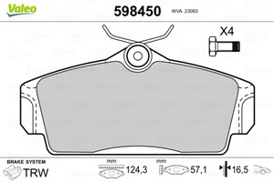 Jarrupalasarja, levyjarru, Etuakseli, NISSAN ALMERA II, ALMERA Hatchback II, PRIMERA, PRIMERA Hatchback, PRIMERA Traveller, 410602F525,