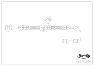 Jarruletku, Taka-akseli, oikea, NISSAN X-TRAIL, 462108H510, 462108H51A