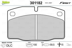 Jarrupalasarja, levyjarru, Etuakseli, LOTUS,OPEL,VAUXHALL, 1605586, 1605670, 1605703, 1605704, 1605731, 1605783, 1605787, 1605788, 16057