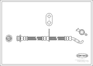 Jarruletku, Etuakseli, FIAT SEDICI, SUZUKI SX4, 51550-79J00, 51550-80J00, 71742814