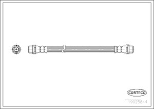 Jarruletku, Taka-akseli, Takana, Ajoneuvon sivu, AUDI 100 C4 Avant, 80 B4 Avant, A4 B5, A4 B5 Avant, A4 B6, A6 C5 Avant, 8A0611775A, 8D0