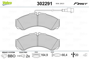 Jarrupalasarja, levyjarru, Taka-akseli, IVECO,NISSAN, 2995633, 2996535, 42548194, 5001868609, D4060MB40A, D4060-MB40A