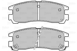 Jarrupalasarja, levyjarru, Taka-akseli, CHRYSLER,MITSUBISHI, MB857336, MB950350, MR389578, MR569780