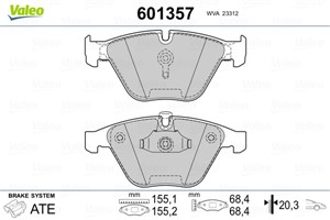 Jarrupalasarja, levyjarru, Etuakseli, BMW 5 [E60], 5 Touring [E61], 34 11 2 339 270, 34 11 6 794 919, 34112339270, 34116794919