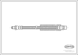 Jarruletku, Taka-akseli, Takana, Pyörän puoli, AUDI, 443611775F, 8A0611775D, 8D0611775D