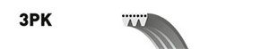 Moniurahihna, RENAULT CLIO I, 7700749528, 7701064336