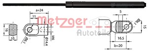 Kaasujousi, tavaratila, PORSCHE 911, 911 Cabriolet, 911 Targa, 911 511 331 00, 911 511 331 01