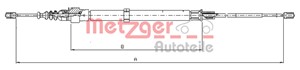 Vaijeri, käsijarru, Takana, Taakse, oikea, Taakse, vasen, SEAT,SKODA,VW, 6Q0 609 721C, 6Q0 609 721F, 6Q0 609 721G