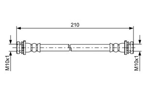 Jarruletku, Taka-akseli, Sisempi, NISSAN ROGUE, X-TRAIL, X-TRAIL VAN, RENAULT KOLEOS I, 46210 JG011, 46210JG011