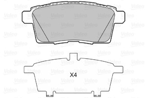 Jarrupalasarja, levyjarru, Taka-akseli, FORD USA EDGE, MAZDA CX-7, CX-9, 7T432001AA, 7T4320-01AA, 7T4Z2001A, 7T4Z2-001A, 7T4Z2V001AA, 7T
