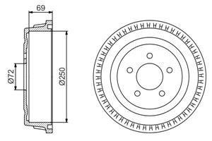 Jarrurumpu, Taka-akseli, CHRYSLER GRAND VOYAGER VAN III, VOYAGER / GRAND VOYAGER III, VOYAGER VAN III, DODGE CARAVAN, 04721 263, 04877 4