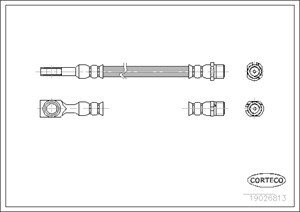Jarruletku, Taka-akseli, Takana, Pyörän puoli, OPEL,VAUXHALL, 5562079, 90498331