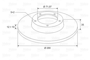Jarrulevy, Taka-akseli, CITROËN C5 III, C5 Break III, PEUGEOT 407, 407 SW, 508 I, 508 SW I, 607, RCZ, 4246P9, 4246-P9, 424972, 4249-72,