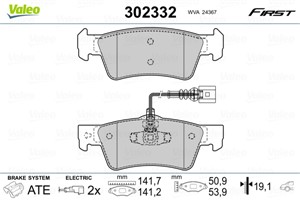 Jarrupalasarja, levyjarru, Taka-akseli, VW TOUAREG, 7L6698451, 7L6698451C