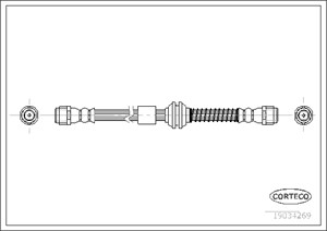 Jarruletku, Edessä, Etuakseli, etuakseli molemminpuoleinen, AUDI Q7, VW TOUAREG, 7L0611701A, 7L0611701C