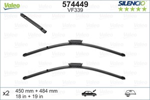 Pyyhkijänsulka, Edessä, MINI MINI, MINI Cabriolet, MINI CLUBMAN, MINI CLUBVAN, MINI Roadster, 61 61 0 039 343, 61610039343