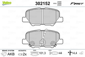 Jarrupalasarja, levyjarru, Taka-akseli, CITROËN,MAZDA,MITSUBISHI,PEUGEOT, 1609899680, 1620368680, 1635677180, 4605A502, 4605A998, 4605B0