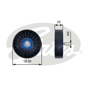Ohjainrulla, moniurahihna, CITROËN,FIAT,LANCIA,PEUGEOT, 5751.20, 575120, 96089899, 9608989980