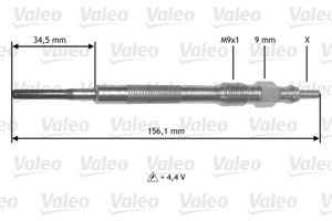 Hehkutulppa, ALFA ROMEO,CHEVROLET,CITROËN,FIAT,LANCIA,OPEL,PEUGEOT,VAUXHALL, 1214090, 1826357, 47830-30390, 47830-30391, 55210051, 55564