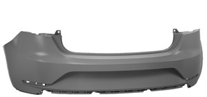 Puskuri, eteen, Takana, SEAT IBIZA IV, IBIZA Skåp/halvkombi IV, 6J4807421E GRU