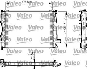 Jäähdytin, moottorinjäähdytys, NISSAN QASHQAI / QASHQAI +2 I, 21400BR40A, 21400-BR40A, 21410BR40A, 21410-BR40A