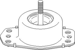 Moottorin tuki, Eteen, oikea, OPEL,RENAULT, 09111350, 09160477, 44 03 350, 45 00 177, 7700 308 750, 8200 022 595