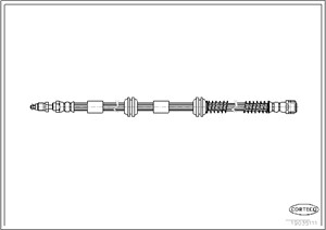 Jarruletku, Etuakseli, Oikea, Vasen, VW TOUAREG, 7L6611701A, 7L6611701B